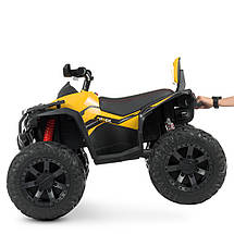 Дитячий електромобіль квадроцикл M 4795EBLR-6 45W музика TF/MP3/USB Жовтий, фото 6