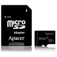Карта памяти Apacer microSDXC 64GB UHS-I U1 Class 10 + адаптер SD