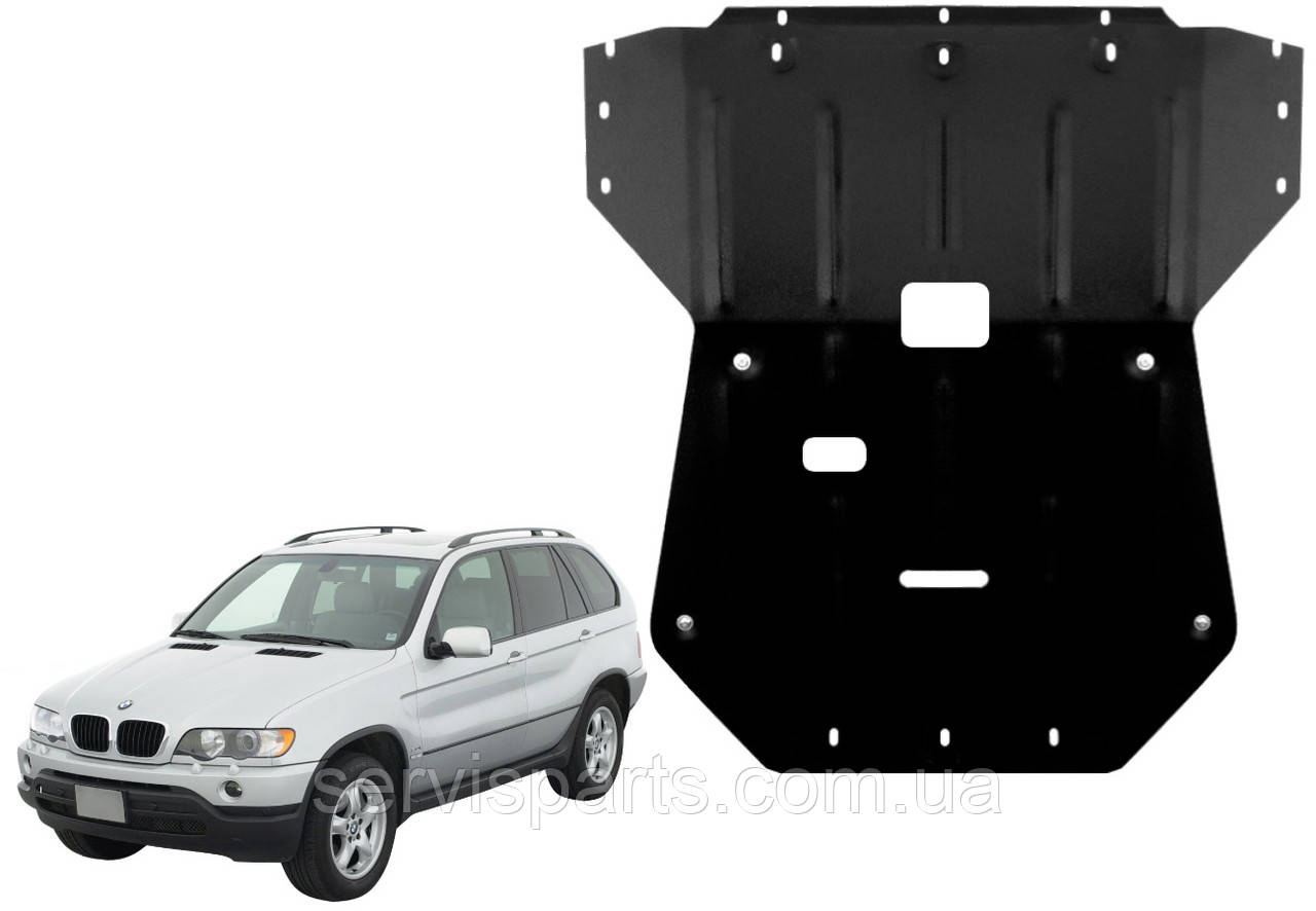 Защита двигателя BMW X5 Е53 1999-2006 (БМВ Х5) - фото 5 - id-p566086415