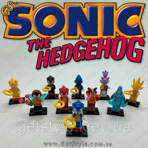 Набір фігурок Сонек Sonic Hedgehog 10 шт.