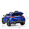 Дитячий електромобіль M 4010EBLRS-4 з пультом керування та ременями безпеки Синій, фото 6