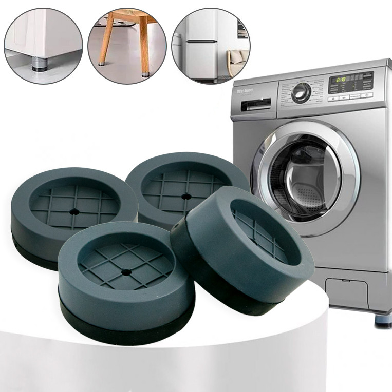 Антивібраційні підставки під пральну машину та для холодильника "Multi-Function shock pad" №1 Сірий 4 шт.