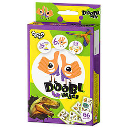 Настільна розважальна гра "Doobl Image" Danko Toys DBI-02 міні, укр Dino, World-of-Toys