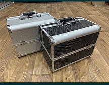 Б'юті кейс алюмінієва валіза з ключем стрази