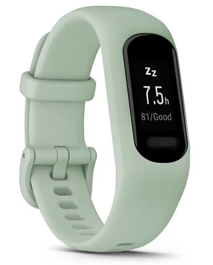 Фітнес-браслет Garmin Vivosmart 5 Black with Mint Silicone Band (S/M)