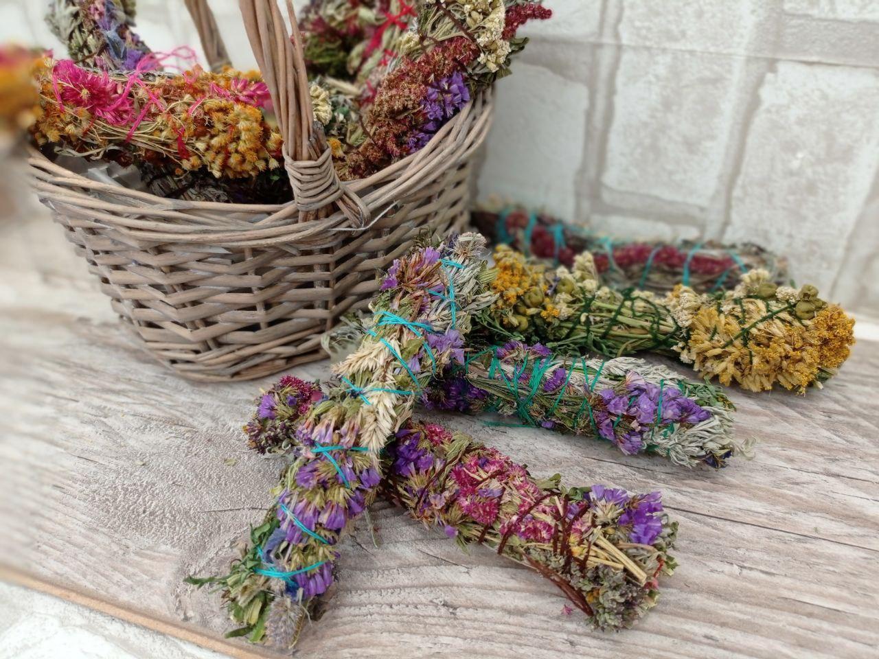 Трави душистые для окуривания помещения, скрутки из трав h-14 см (ID ...