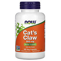 Натуральная добавка NOW Cat's Claw 500 mg, 100 капсул