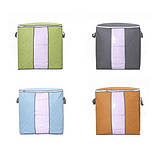 Органайзер для зберігання речей та постільної білизни з ручками для одягу, фото 4