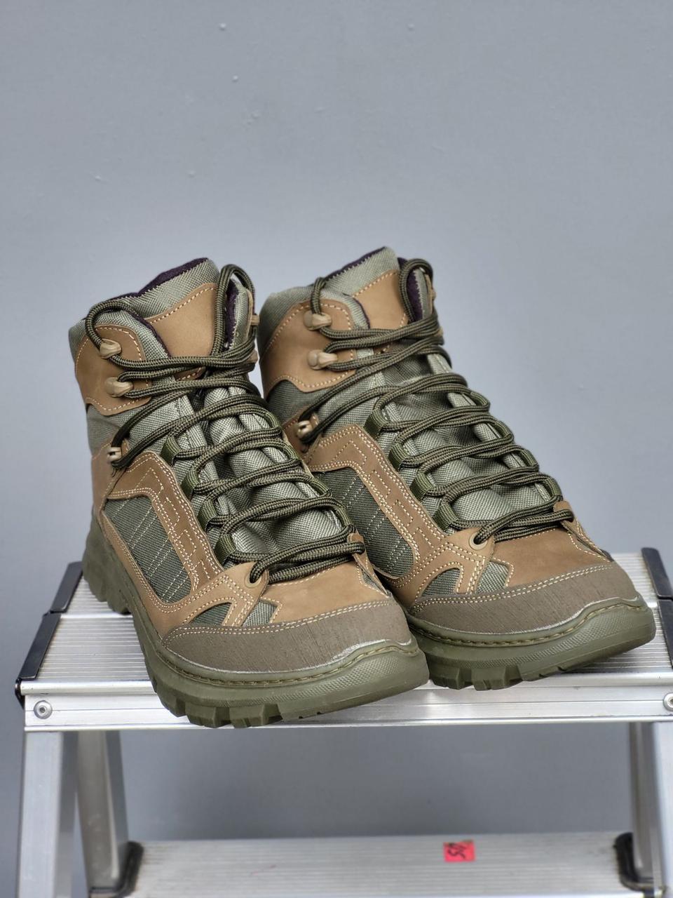 Ботинки кроссовки тактические мужские кожаные PEGAS KOYOT демисезон на шнуровке - фото 1 - id-p1670891631