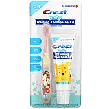 Crest, набір із зубною пастою для навчання дітей, м'яка щетина, для дітей від 0 до 3 років, Вінні Пух, ніжна оригінал, фото 2