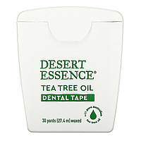 Desert Essence, Зубная лента с маслом чайного дерева, покрытая воском, 30 ярдов (27,4 м) в Украине
