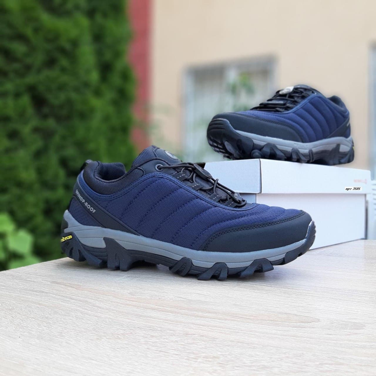 Merrell Vibram Black Термо Кроссовки Мужские Синие на Еврозму. Мерелл ...