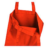 Сумка шоппер яскрава з бавовни Avoska стильна для принта з кольорової саржі (35х41х7 см) помаранчева, фото 4