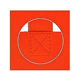 Сумка шоппер яскрава з бавовни Avoska стильна для принта з кольорової саржі (35х41х7 см) помаранчева, фото 2