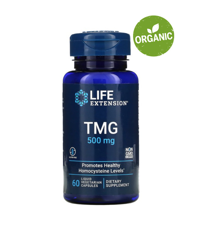 Life Extension, TMG, триметилглицин, 500 мг, 60 капсул (ID#1656668524 ...