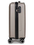 Валіза Франція мала S шампань 55х35х24см/42л/2.6кг/Worldline 625, фото 4