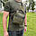 Сумка через плече чоловіча тактична (армейська сумка через плече) олива, фото 3
