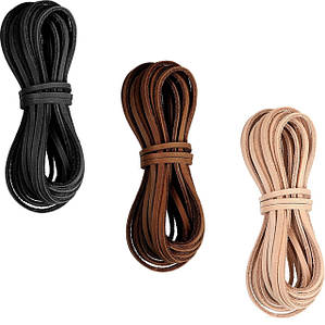 Кожані шнурки для взуття