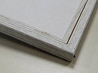 Рамка 40Х50. Профиль 22 мм. "Белое дерево с окантовкой". Рамки для фотографий,вышивок,картин