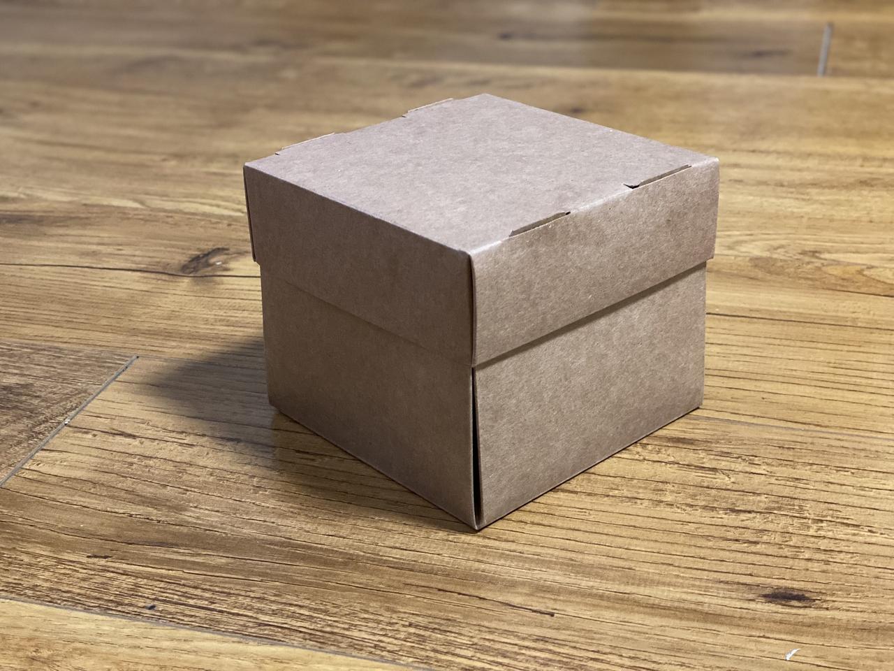 Коробка під бургер крафт, 120*120*110 мм. (упаковка 100 шт.)