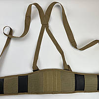 РПС тактичний пояс із підтяжками та системою кріплень Molle Belt5 Straps койот, фото 7