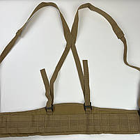 РПС тактичний пояс із підтяжками та системою кріплень Molle Belt5 Straps койот, фото 8