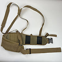 РПС тактичний пояс із підтяжками та системою кріплень Molle Belt5 Straps койот, фото 6