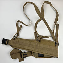 РПС тактичний пояс із підтяжками та системою кріплень Molle Belt5 Straps койот, фото 10
