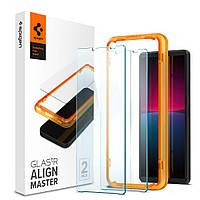 Защитное стекло Spigen для Sony Xperia 10 IV - ALIGNmaster (2 шт), Clear (AGL04690)