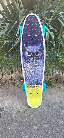 Пеніборд (Penny board), скейт, скейтборд зі світними колесами, фото 1