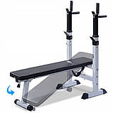 Лава для жиму під штангу похила для преса WCG 2020 складна + бруси складна W_1185, фото 2
