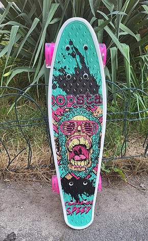 Пеніборд (Penny board), скейт, скейтборд зі світними колесами, фото 1