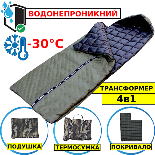 Зимний Спальник Военный -30°C Спальный Мешок Армейский Теплый 220*90 ...