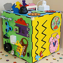 Розвиваюча іграшка Бізікуб з доступом усередину куба (місце для іграшок) Бізіборд super maxi