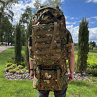 Великий військовий рюкзак на 100 літрів тактичний армійський штурмовий камуфльований