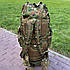 Великий військовий рюкзак на 100 літрів тактичний армійський штурмовий камуфльований, фото 5