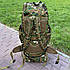 Великий військовий рюкзак на 100 літрів тактичний армійський штурмовий камуфльований, фото 6