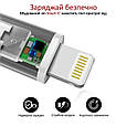 Кабель Promate PowerBeam-25i USB-Lightning 2.4А 0.25 м White (Уцінка) (ch_powerbeam-25i.white), фото 6