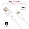 Кабель Promate PowerBeam-25i USB-Lightning 2.4А 0.25 м White (Уцінка) (ch_powerbeam-25i.white), фото 4