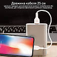 Кабель Promate PowerBeam-25i USB-Lightning 2.4А 0.25 м White (Уцінка) (ch_powerbeam-25i.white), фото 5