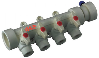 KP ппр колектор 4-way з кульовими кранами 40x20