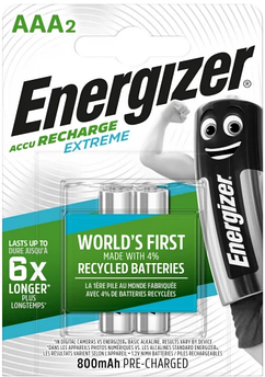 Акумулятор Energizer AAA/HR03/2 800 mAh Pre-Ch Extreme / Японія