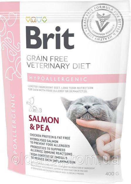 Корм-дієта Brit VD Hypoallergenic Cat сухий для лікування харчових алергій у котів 0.4 кг