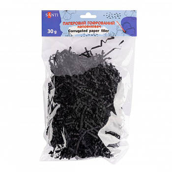 Наполнитель бумажный гофрированный SANTI черный 742857 G-Rich