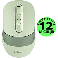 Беспроводная мышка A4Tech Fstyler FB10C Bluetooth (блютуз) зеленая, мышь для ПК/ноутбука/телефона/планшета