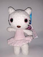 Мягкая игрушка амигуруми Китти в розовом платье ЛО104