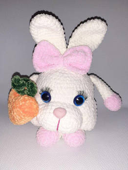 М'яка іграшка амігурумі Зая Морквяне кохання ЛО145 G-Rich