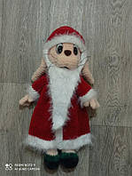 Мягкая игрушка амигуруми Заяц в костюме Деда Мороза из м/ф "Ну погоди" ЛО79