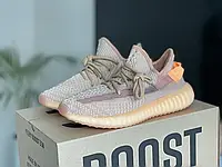 Женские кроссовки Adidas Адидас Yeezy Boost 350, персиковые 39