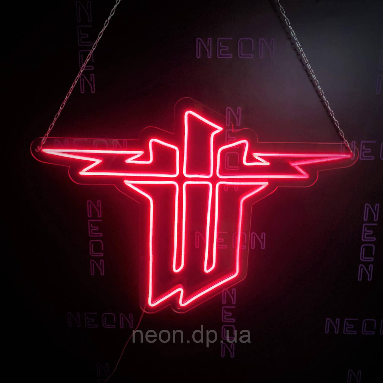 Неонова вивіска "Wolfenstein". LED-вивіска